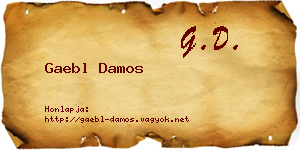 Gaebl Damos névjegykártya
